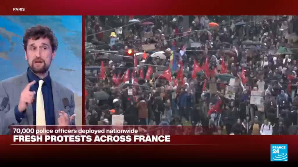 France: Protests continue while police fire tear gas at demonstrators