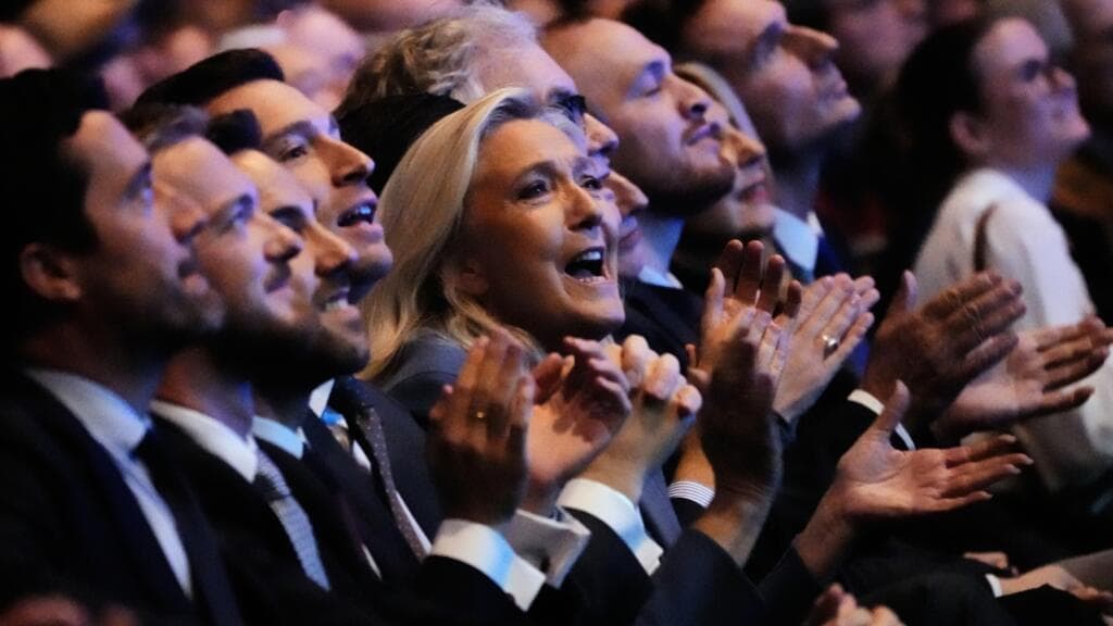 Le Pen leads polls with up to 38% six months before election